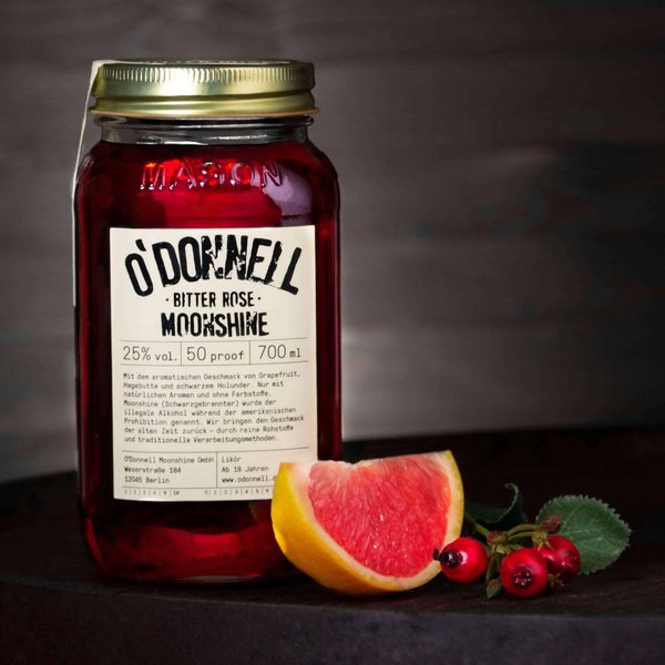 O'Donnell Moonshine Bitter Rose 25% vol. 700 ml (1 l = 35,57 €)