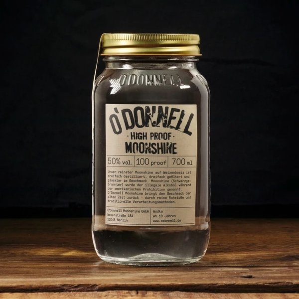 O'Donnell Moonshine High Proof 50%