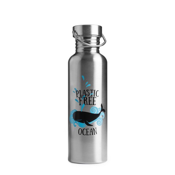 Brotzeit Trinkflasche Plastic free ocean aus Edelstahl plastikfrei 0,75l