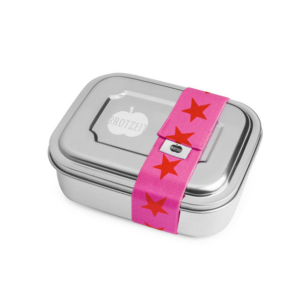 Brotzeit Lunchbox ZWEIER Brotdose Jausenbox aus Edelstahl 100% BPA frei