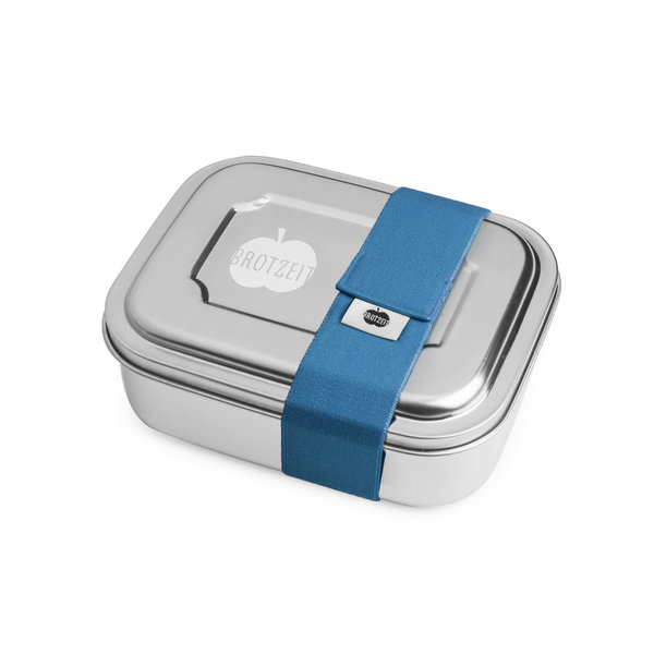 Brotzeit Lunchbox ZWEIER Brotdose Jausenbox aus Edelstahl 100% BPA frei