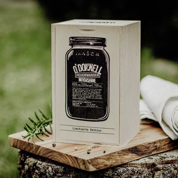 O'Donnell Moonshine Feuerwasser Grilledition - Box 62% vol. 700 ml