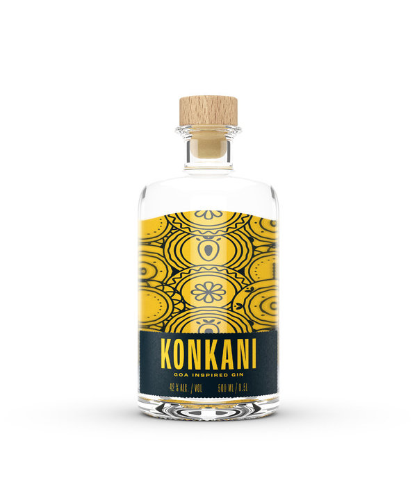 Konkani GOA Inspired Gin Handcrafted 0,5l 42% vol.