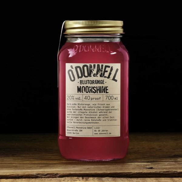O'Donnell Moonshine Blutorange 20% vol. 700 ml