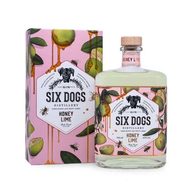 Six Dogs Honey & Lime 43% vol. 700 ml