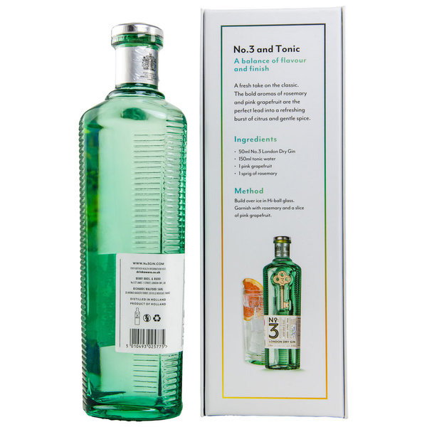 No.3 London Dry Gin 46% vol. 700 ml in Geschenkbox